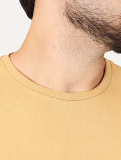 Camiseta King & Joe Masculina Comfort Piquet Premium Cáqui