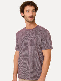 Camiseta Dudalina Masculina Mini Stripes Bordô