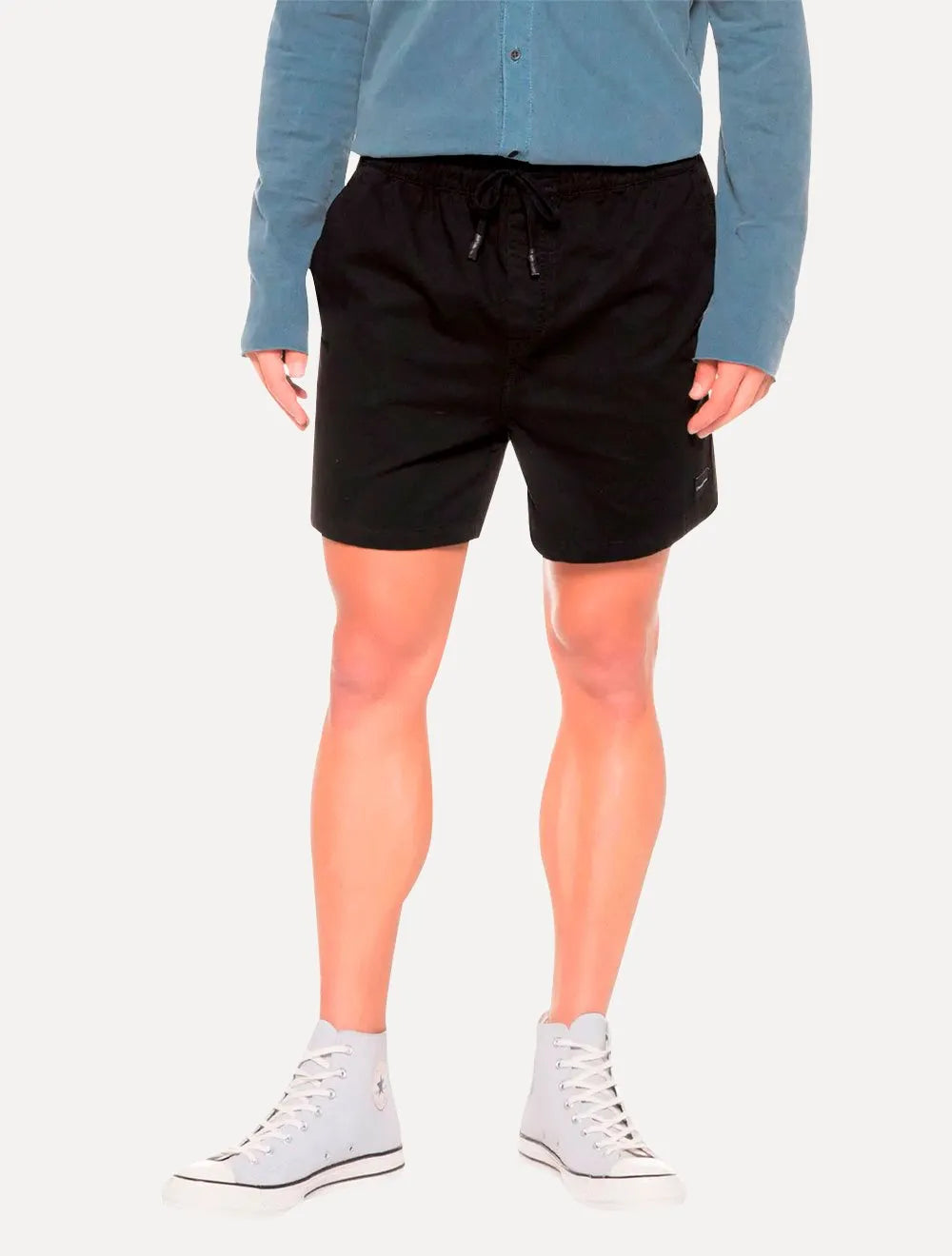 Short Calvin Klein Jeans Masculino Color Elastic Waist Preto