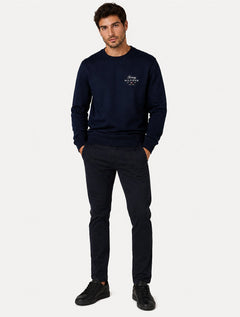 Moletom Tommy Hilfiger Masculino Brand Love Sweatshirt Azul Marinho