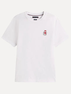 Camiseta Tommy Hilfiger Masculina Regular Crest Branca