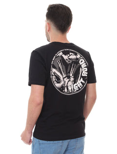 Camiseta John John Masculina Chest Motors Preta