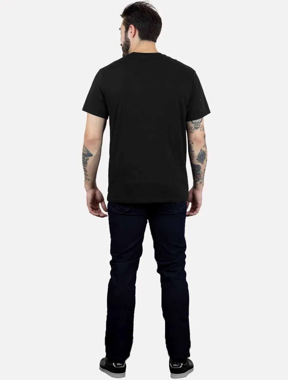 Camiseta Colcci Masculina Basica Logo Minimalista Preta