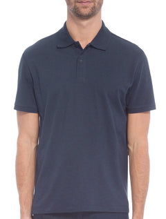 Polo John John Masculina New Simple Logo Azul Escuro