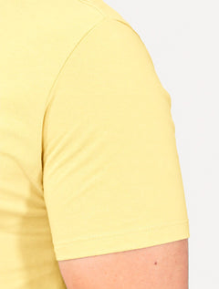Camiseta Calvin Klein Jeans Masculina Institutional New Logo Amarelo Claro