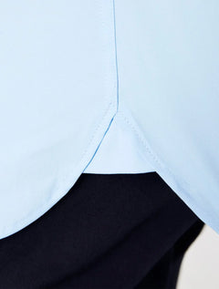 Camisa Lacoste Masculina Slim Fit Classic Azul Claro