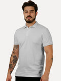 Polo Aramis Masculina Piquet Lisa 3D Rubber Relief Branca