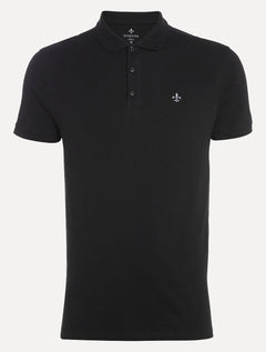 Polo Dudalina Masculina Essentials Extra Cotton Grey Icon Preta