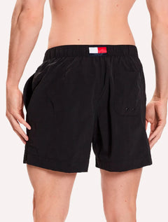 Short Tommy Hilfiger Medium Drawstring Embroidered Logo Preto