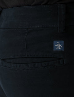 Bermuda Original Penguin Masculina Sarja Chino Elastano Azul Marinho