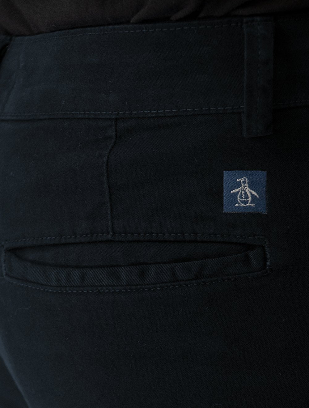 Bermuda Original Penguin Masculina Sarja Chino Elastano Azul Marinho