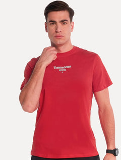 Camiseta Tommy Jeans Masculina Regular TJ 85 Entry Vermelha