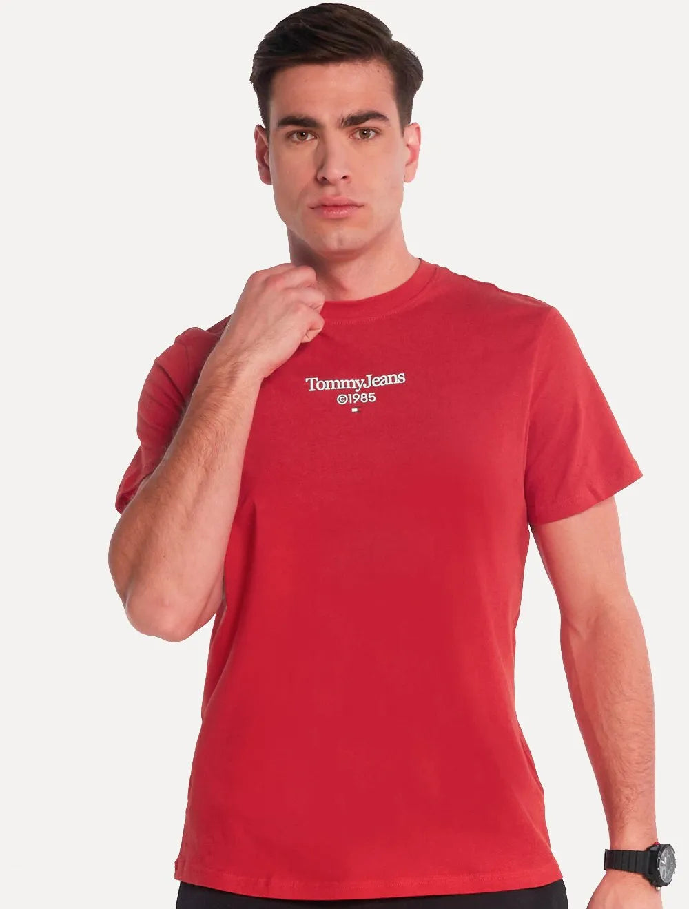 Camiseta Tommy Jeans Masculina Regular TJ 85 Entry Vermelha
