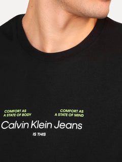 Camiseta Calvin Klein Jeans Masculina Is This Comfort Preta