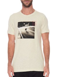 Camiseta Osklen Masculina Slim Rough SK8 Commuting Cáqui Claro