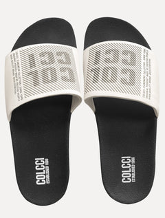 Chinelo Colcci Masculino Slide Bianca Preto