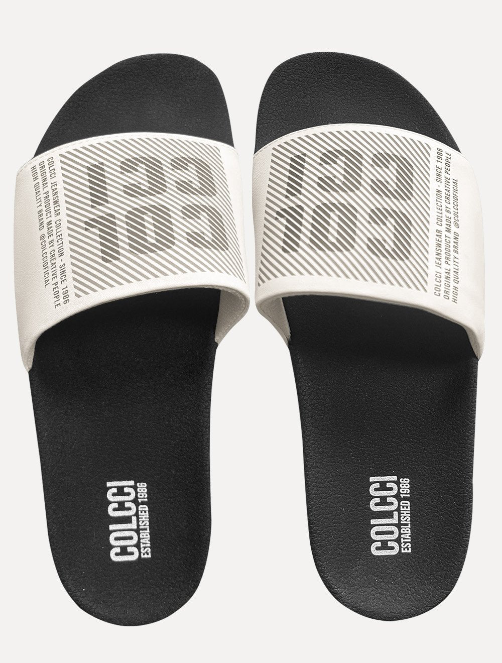 Chinelo Colcci Masculino Slide Bianca Preto