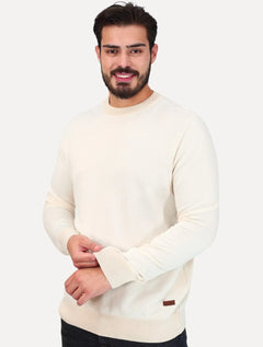 Suéter John John Masculino Regular Fit Tricot Smooth Areia