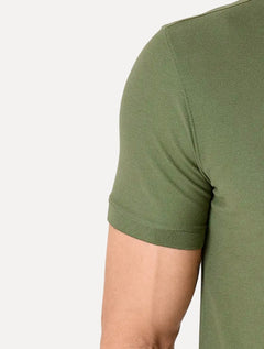 Polo Dudalina Masculina Piquet Essential Color Verde Escuro