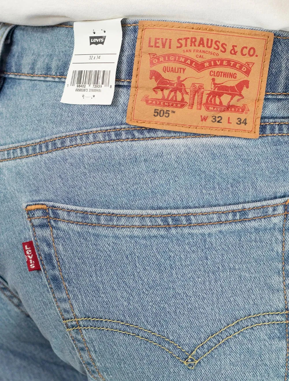 Calça Levis Jeans 505 Regular Medium Light Clara