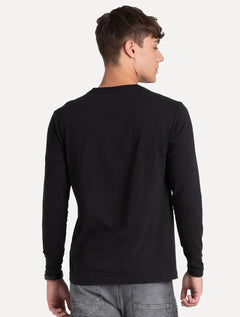 Camiseta Tommy Hilfiger Manga Longa Essential Tee Preta