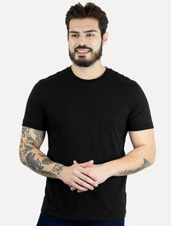 Camiseta Calvin Klein Masculina Malhão Com Punhos Preta