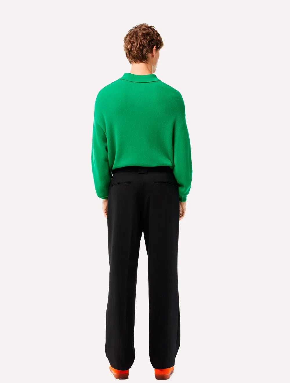 Calça Lacoste Masculina Sarja Chino Straight Croco Preta