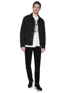 Jaqueta Ellus Jeans Masculina Denim Color Stretch Preta