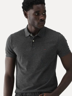 Polo Aramis Masculina Basic Piquet Grafite Mescla