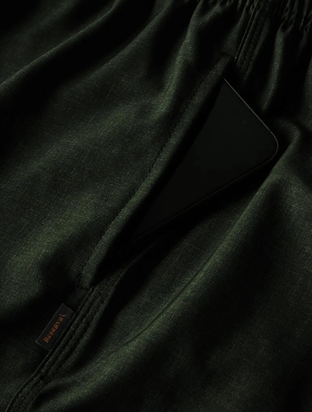 Short Reserva Masculino D'Água Beachwear Texture Verde Escuro