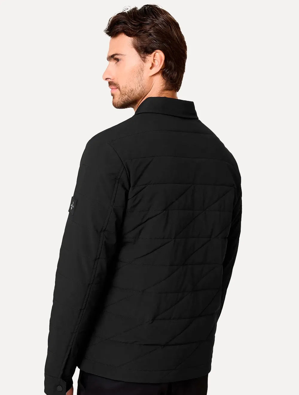 Jaqueta Dudalina Masculina Nylon Matelasse Preta