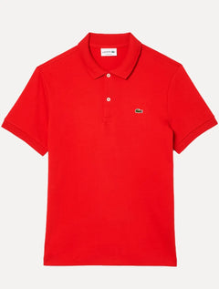 Polo Lacoste Masculina Malha Regular Fit Light Pima Cotton Vermelha
