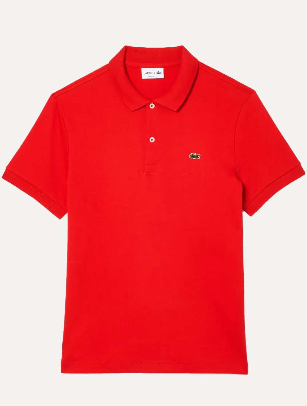Polo Lacoste Masculina Malha Regular Fit Light Pima Cotton Vermelha