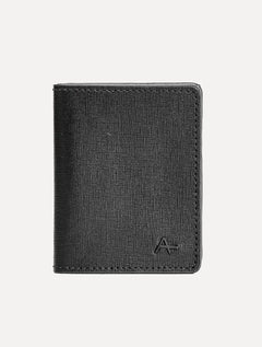 Carteira Aramis Masculina Couro Saffiano Vertical Preta