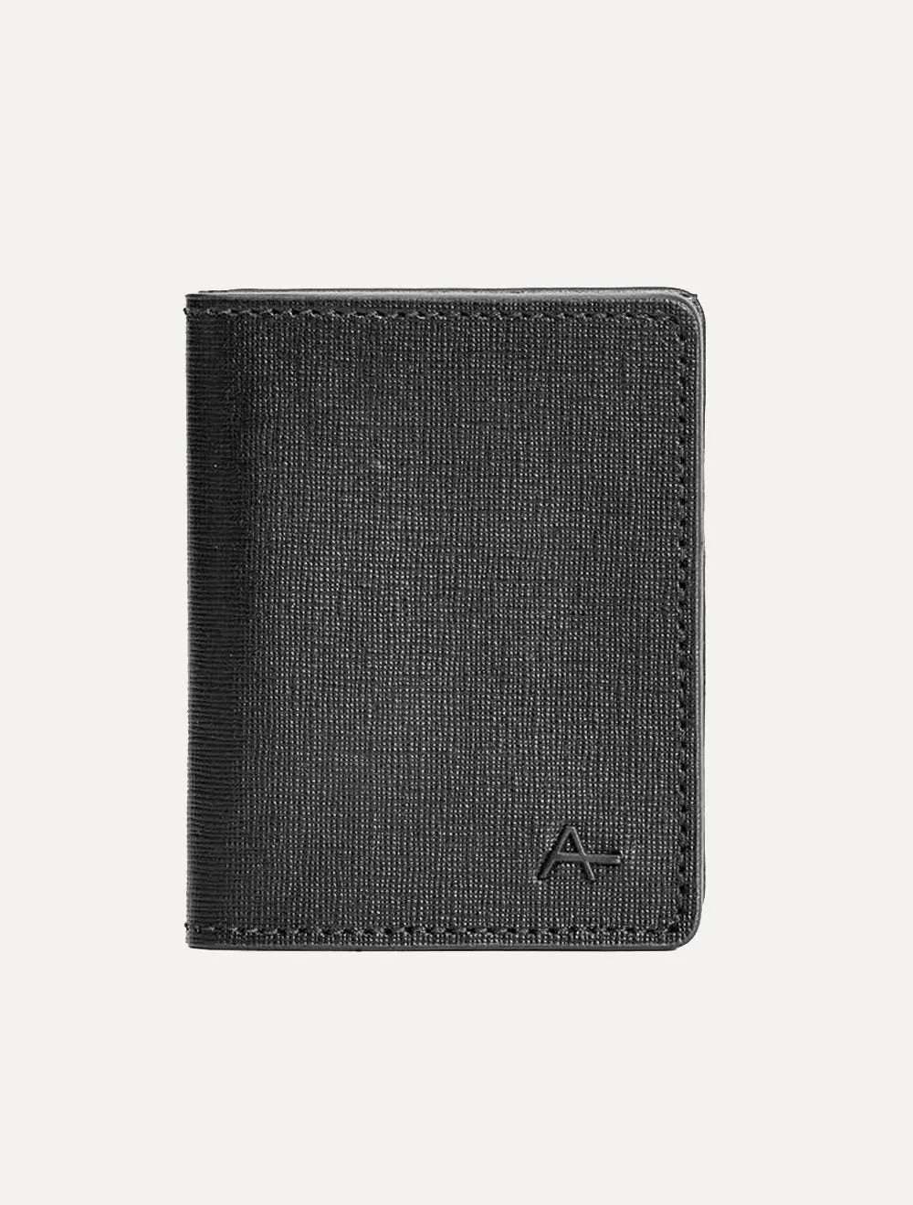 Carteira Aramis Masculina Couro Saffiano Vertical Preta