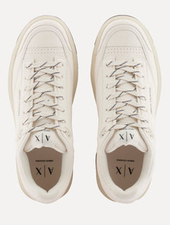 Tênis Armani Exchange Masculino Sneaker Casual Texturizado Branco