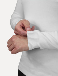 Suéter Dixen Masculino Tricot Basic Crewneck Off White
