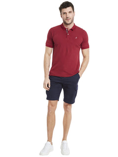 Polo Nautica Masculina Piquet Performance Deck Light Icon Vermelha