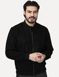 Jaqueta Dixen Masculina Bomber Suede Preta