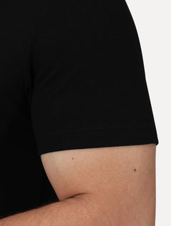 Camiseta Ellus Masculina Viscose Piquet Classic Signature Preta