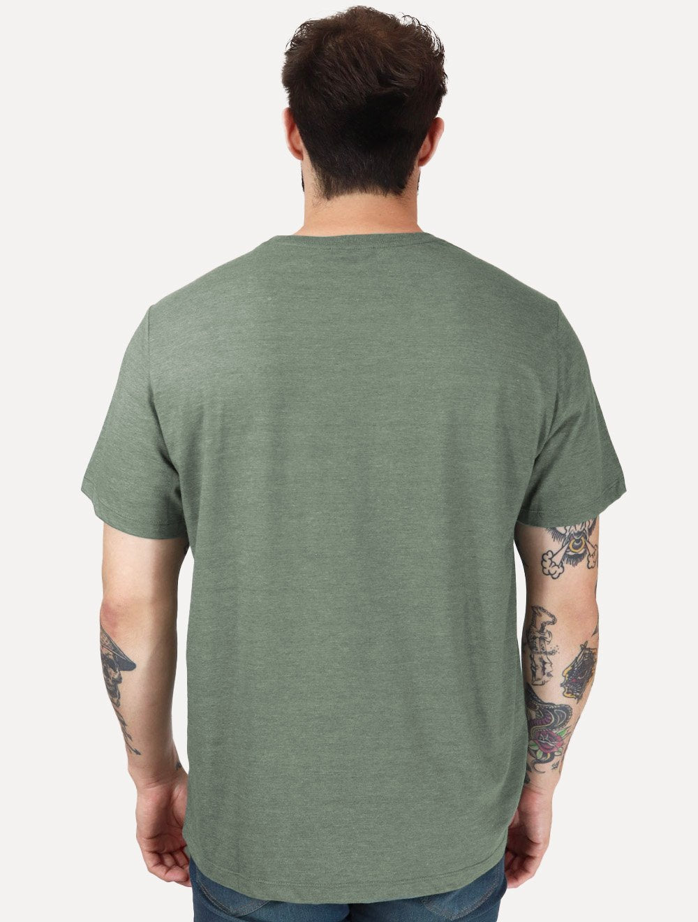 Camiseta Dudalina Masculina Regular Mono Icon Verde Médio