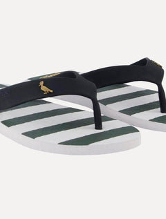 Chinelo Reserva Masculino Summer Stripes Branco/Preto