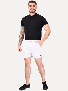 Short Calvin Klein Jeans Masculino Color Cós Elástico Black Logo Branco