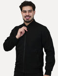 Jaqueta K&J Black Masculina Nylon Premium Gola Bomber Preta