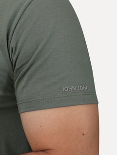 Camiseta John John Masculina Slim Fit Simple Verde Claro