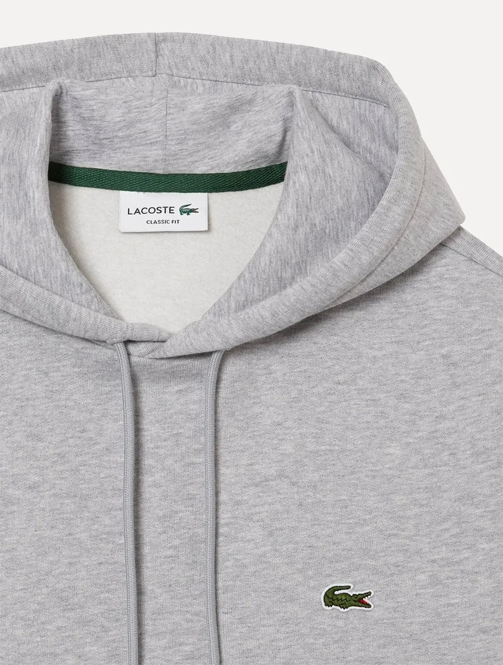 Moletom Lacoste Masculino Organic Cotton Hooded Cinza Mescla