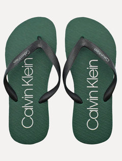 Chinelo Calvin Klein Jeans Swin Contrast Logo Re Issue Verde