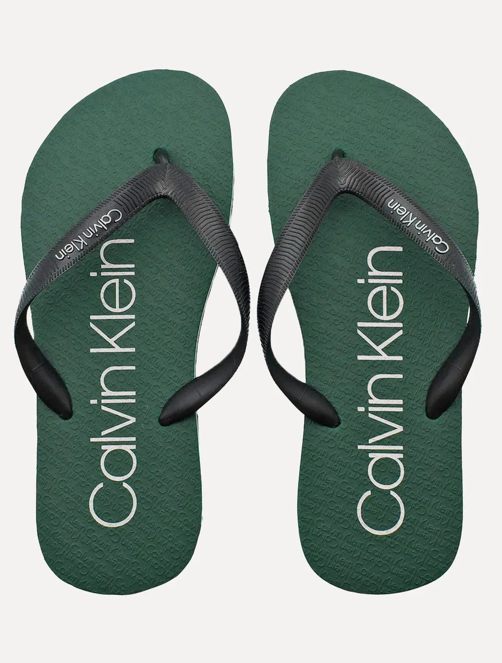 Chinelo Calvin Klein Jeans Swin Contrast Logo Re Issue Verde