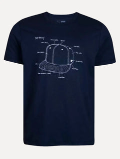 Camiseta New Era Masculina All Building Cap Azul Marinho