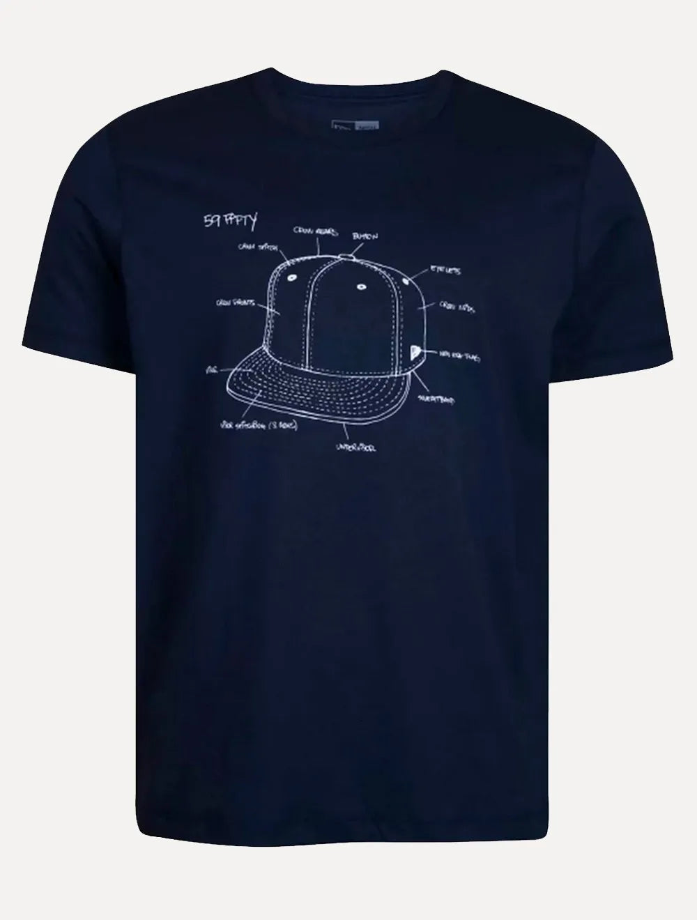 Camiseta New Era Masculina All Building Cap Azul Marinho